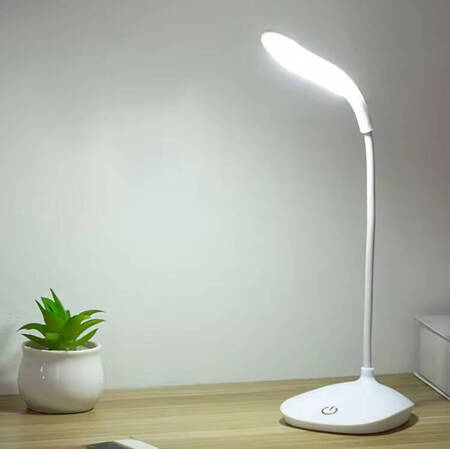 Biurkowa LAMPKA LED z Panelem Dotykowym Touch Panel biała ZD47