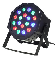 Profesjonalne światła dyskotekowe LED RGB 18W – reflektor z 3 trybami pracy i stelażem ZD64A