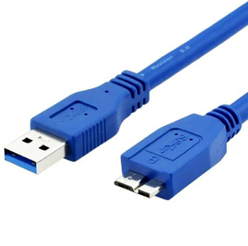 Solidny KABEL usb 3.0 typ A -> usb 3.0 microUSB 51 cm granatowy KP8A