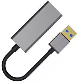 UNIWERSALNA KARTA SIECIOWA na USB 3.0 z portem RJ45 czarna AK332