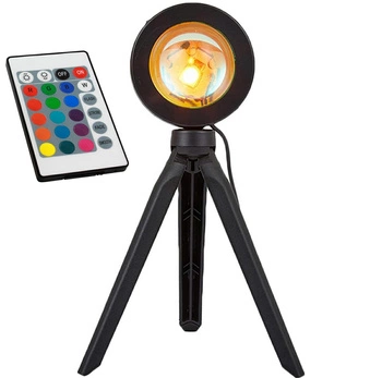 LAMPA LED imitująca zachód słońca 3,5W tripod pilot czarna ZD67E