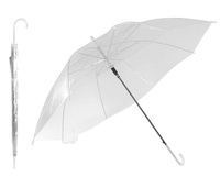 Składana PARASOLKA parasol 8 ramion 91cm przezroczysty BQ13A