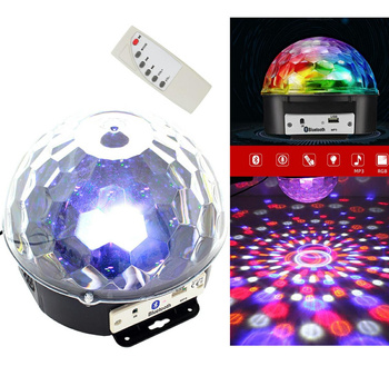 KULA DYSKOTEKOWA z Odtwarzaczem MP3 Głośnik Stereo DJ Disco LED ZS39A