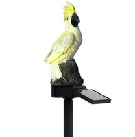 Ogrodowa LAMPA Solarna w kształcie papugi 42cm IP67 2W ZD50S