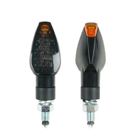 Dynamiczne KIERUNKOWSKAZY do jednośladów motor 4 sztuki LED M10 czarne ZD59C
