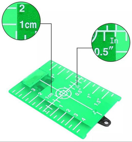 CELOWNICZA TARCZA do Laserów Zielonych 10,5x7,5cm + statyw AG766 