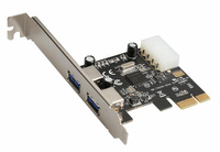 KARTA PCI-e Kontroler usb 3.0 x 2 KARTA 5 Gbit/s AK249