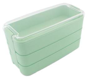 LUNCH BOX Pojemnik Obiadowy na Żywność Posiłek 900ml zielony AG479H