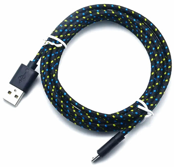 KABEL MICRO USB A-microUSB B OPLOT Długi 290cm czarny KK21E 