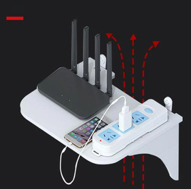 Kompaktowa półka na router Wi-Fi – idealna organizacja przestrzeni biała SL14