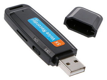 PENDRIVE Z Wbudowanym Dyktafonem Cyfrowym MP3 na microSD AK288A