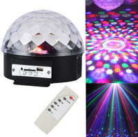 KULA Dyskotekowa LED z Odtwarzaczem MP3 i głośnikami Stereo Disco USB ZS39 