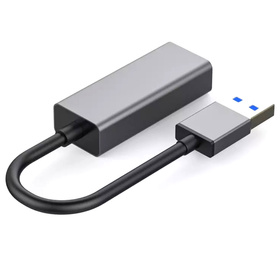 UNIWERSALNA KARTA SIECIOWA na USB 3.0 z portem RJ45 czarna AK332