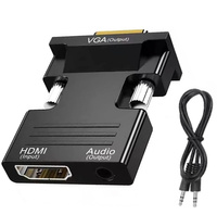 PRZEJŚCIÓWKA Audio-Video Konwerter VGA D-SUB do HDMI czarny HD38 