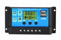 REGULATOR Ładowania Paneli Słonecznych Solarnych LCD 12V 24V AG676C