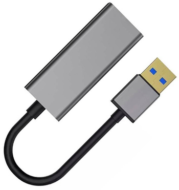 UNIWERSALNA KARTA SIECIOWA na USB 3.0 z portem RJ45 czarna AK332