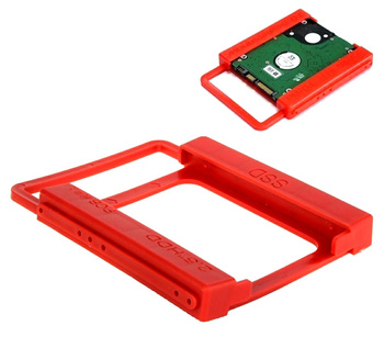 RAMKA Adapter Dysku SSD HDD 2,5" do 3,5" czerwona AK294A 