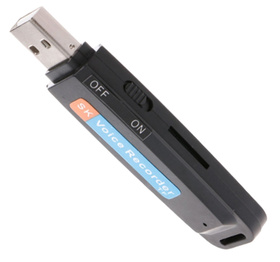 PENDRIVE Z Wbudowanym Dyktafonem Cyfrowym MP3 na microSD AK288A