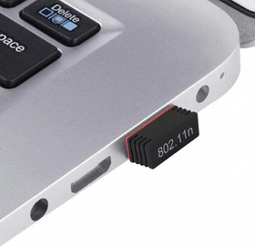 Karta Wi-Fi USB 802.11n, USB-A, energooszczędna, kompatybilna z Windows i Linux