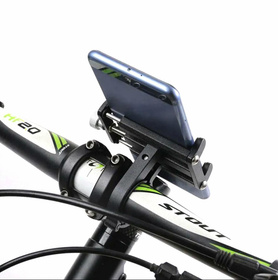 Uniwersalny UCHWYT Rowerowy na Telefon Aluminiowy czarny AP2C