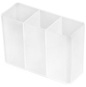 3 komorowy organizer łazienkowy 8x5,5x3cm przezroczysty DA321