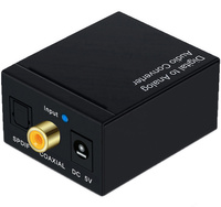 KONWERTER Audio SPDIF Toslink miniJack + kabel Optyczny 100cm AK319A 