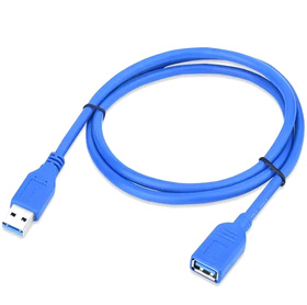 Kabel USB 3.0 typu A-A 150cm do transmisji danych niebieski KP9A