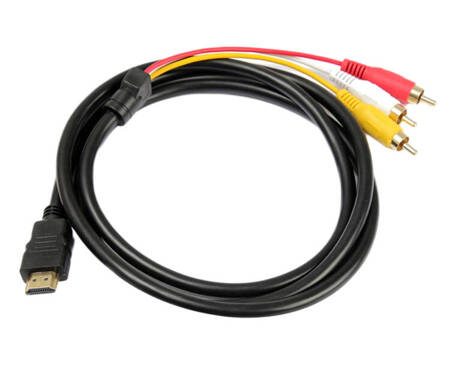 Kabel HDMI na VGA 3xRCA chinch Audio 150cm HD29A