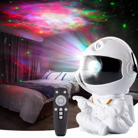 PROJEKTOR GWAZD LED Astronauta z Gitarą Lampka Nocna 5W biały AK235D