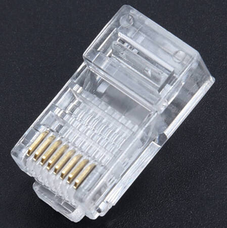 Zestaw KOŃCÓWEK RJ45 8P8C do PatchCordów 100sztuk RJ1A