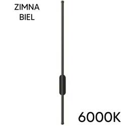 KINKIET LED natynkowy wewnętrzny zimna biel 60cm czarny ZD134A 