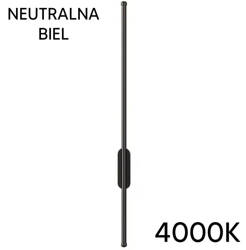 Wewnętrzna LAMPA ścienna kinkiet LED 2000lm 8W neutralna biel czarny ZD134