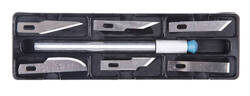 Zestaw Nożyków Skalpeli Modelarskich Rękojeść +6 ostrzy AG607A